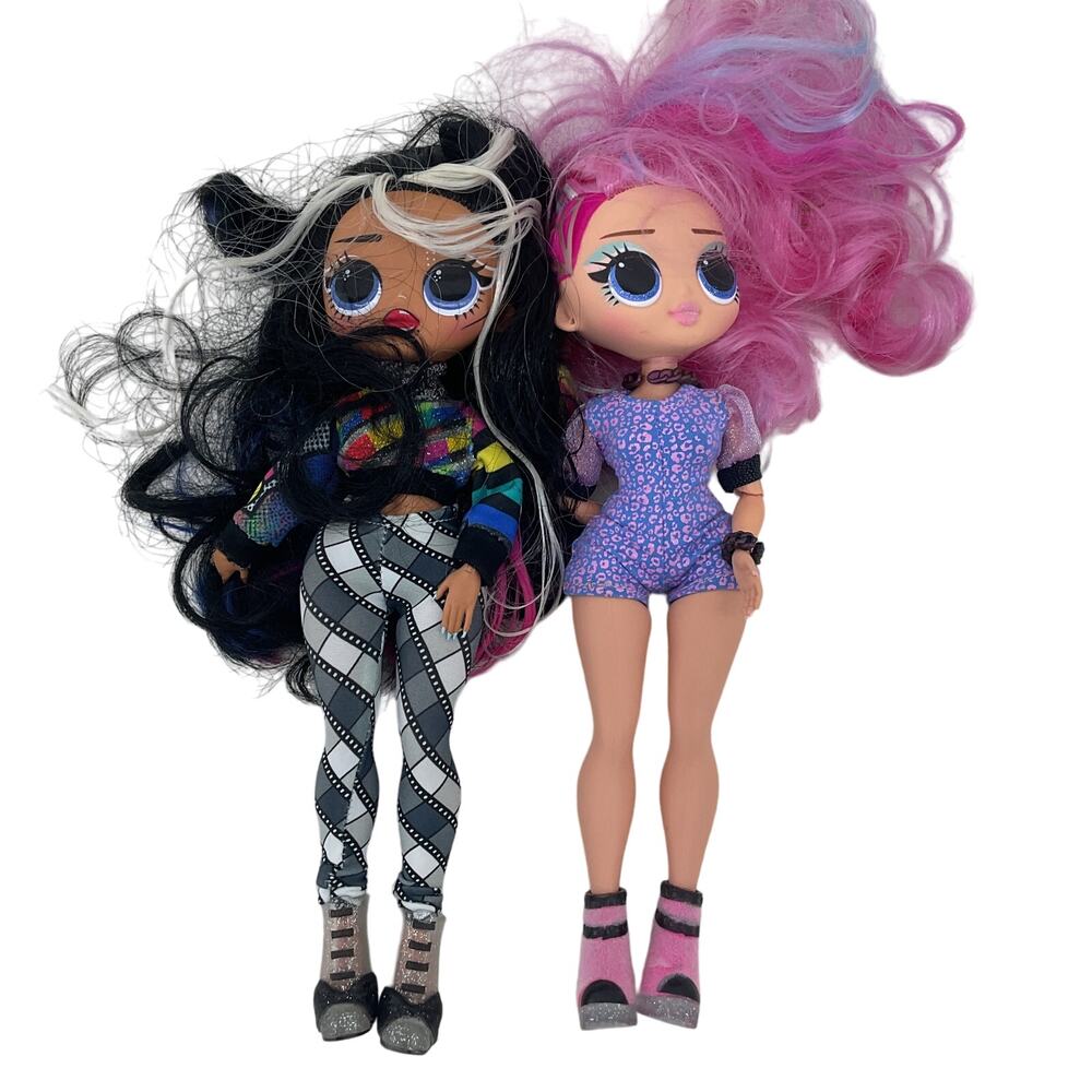 MGA LOL OMG Surprise! Preowned Mixed Character LOT of 2 Fashion Dolls Toys